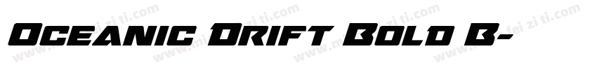 Oceanic Drift Bold B字体转换